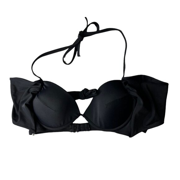 SunDazed Simone HLT Bikini Swim Suit Top Womens 34DD Black Padded New - Picture 1 of 8